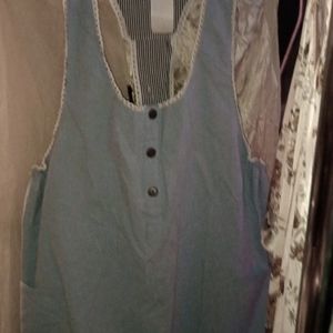 BK Select Mini romper dress two pockets blue l/xl